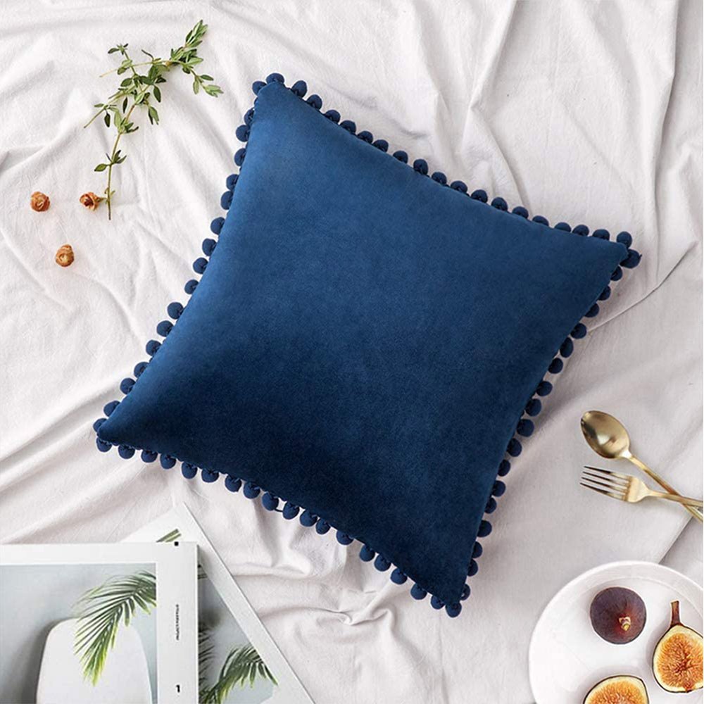 Square Velvet Throw Pillow cover and 580g Insert size 20"x20"