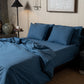 Crinkle Percale Organic Cotton Duvet Cover Set + Shams