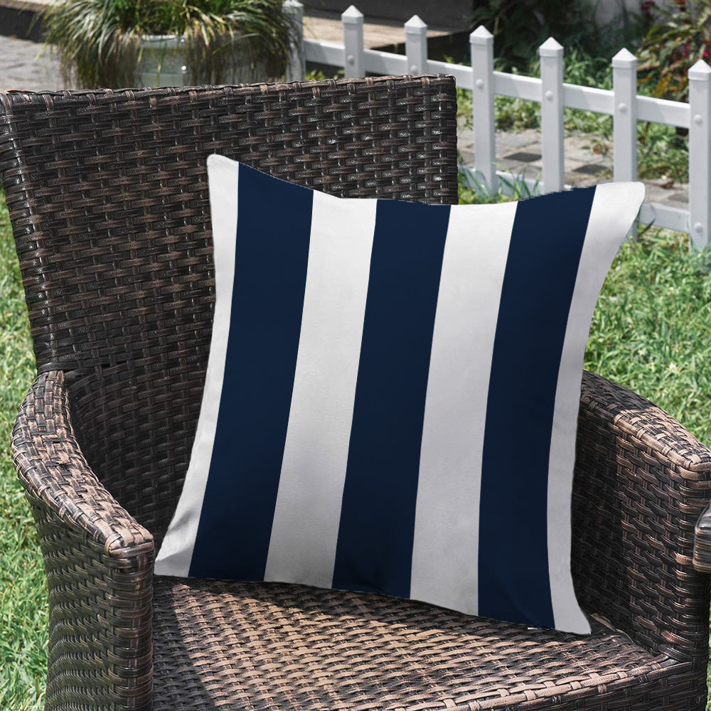 2 size options Stripes/Waving Outdoor Waterproof Pillow (With Insert) waterproof outdoor throw pillow, great for your outdoor furniture
