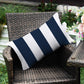 2 size options Stripes/Waving Outdoor Waterproof Pillow (With Insert) waterproof outdoor throw pillow, great for your outdoor furniture