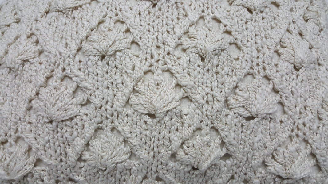 Palms Crochet Pillow