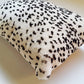 Shearling Leopard Square Pillow