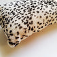 Shearling Leopard Square Pillow