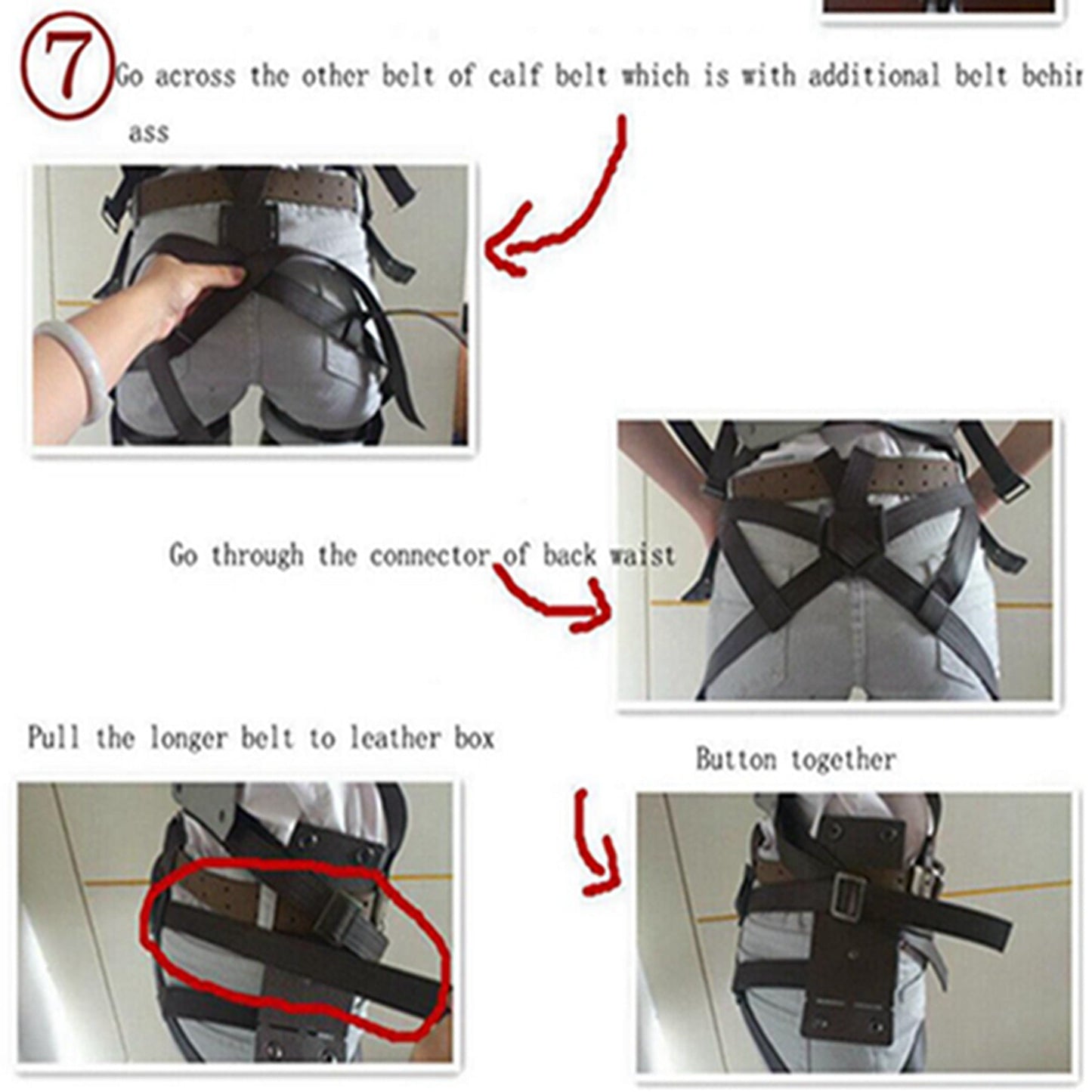 Attack on titan cosplay costume shingeki no kyojin recon corps mikasa ackerman harness belt hook
