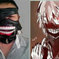 New anime tokyo ghoul cosplay prop zipper pu adjustable mask