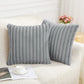 Pack of 2 Polyester Blend Throw Square Pillow Cover & 450g Insert reversible sides, removable cover size 18x18 inch