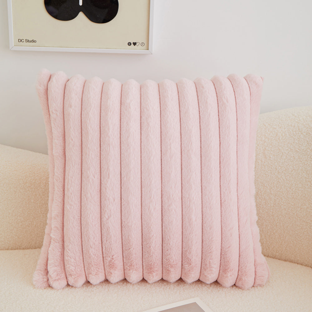 Polyester Blend Super Soft Throw Square Pillow Cover AND 450g Insert Reversible sides size 18"x18"