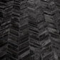 ROUND HERRINGBONE – Large Designer Cowhide Rug