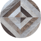 SQUARES – Black and White Patagonian Cowhide Rug