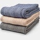 Chevron Pattern Soft Wool Throw Size Blanket