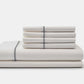 Cotton Piping Design Bed Sheet Set