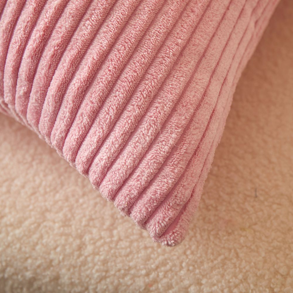 Set of 2  Stripe Throw Pillow (With/Without 450g Inserts) 7 colors options size 18"x18"