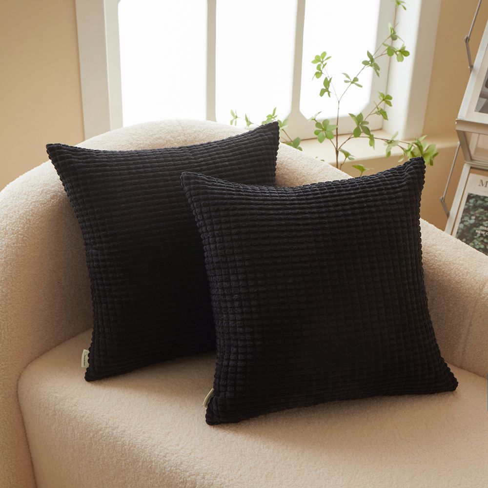 Polyester Blend soft hand feeling Throw Pillow (With 450g insert) 11 color options size 18"x18"