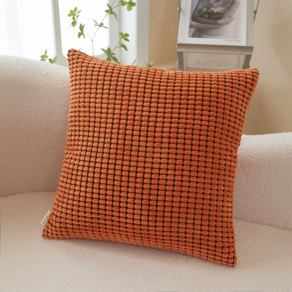 Polyester Blend soft hand feeling Throw Pillow (With 450g insert) 11 color options size 18"x18"