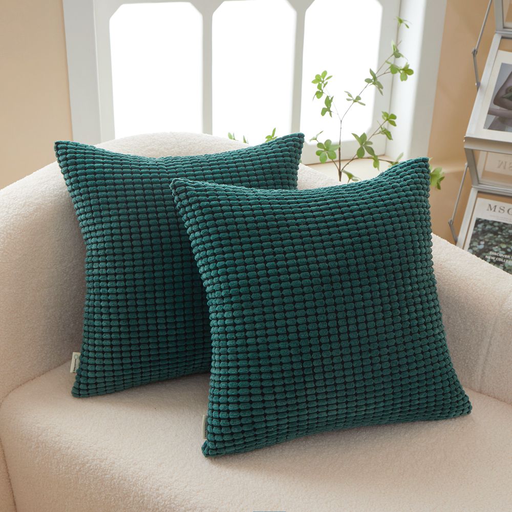 Polyester Blend soft hand feeling Throw Pillow (With 450g insert) 11 color options size 18"x18"