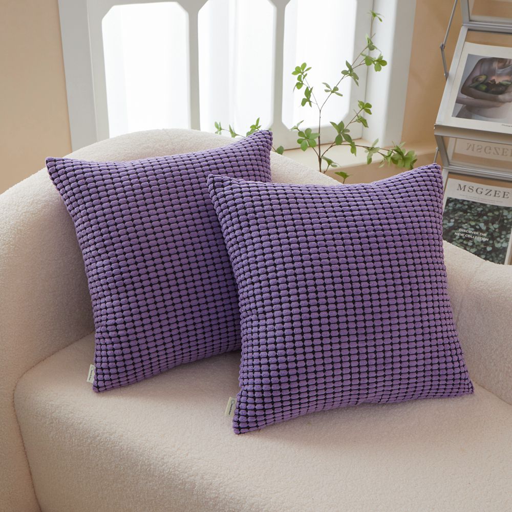 Polyester Blend soft hand feeling Throw Pillow (With 450g insert) 11 color options size 18"x18"