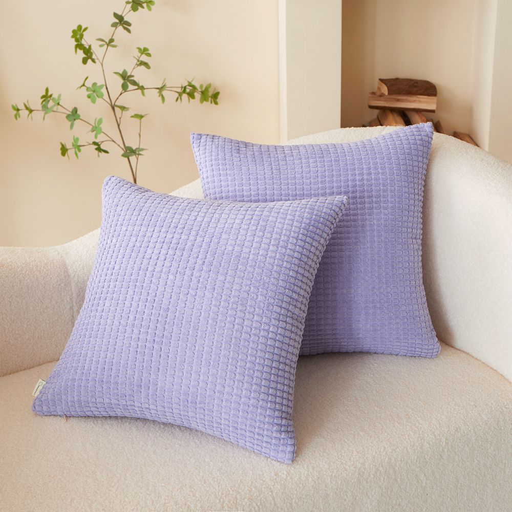 Set of 2 Polyester Blend soft hand feeling  Throw Pillow (With or Without insert)  size 18"x18""