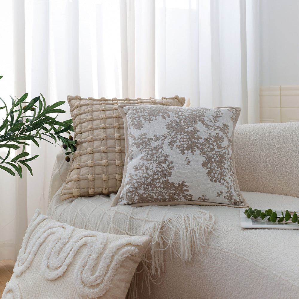 Tranquil Touches: Pack of 1 Throw Pillow with 450g Insert size of 18"x18"