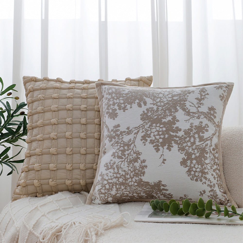 Tranquil Touches: Pack of 1 Throw Pillow with 450g Insert size of 18"x18"