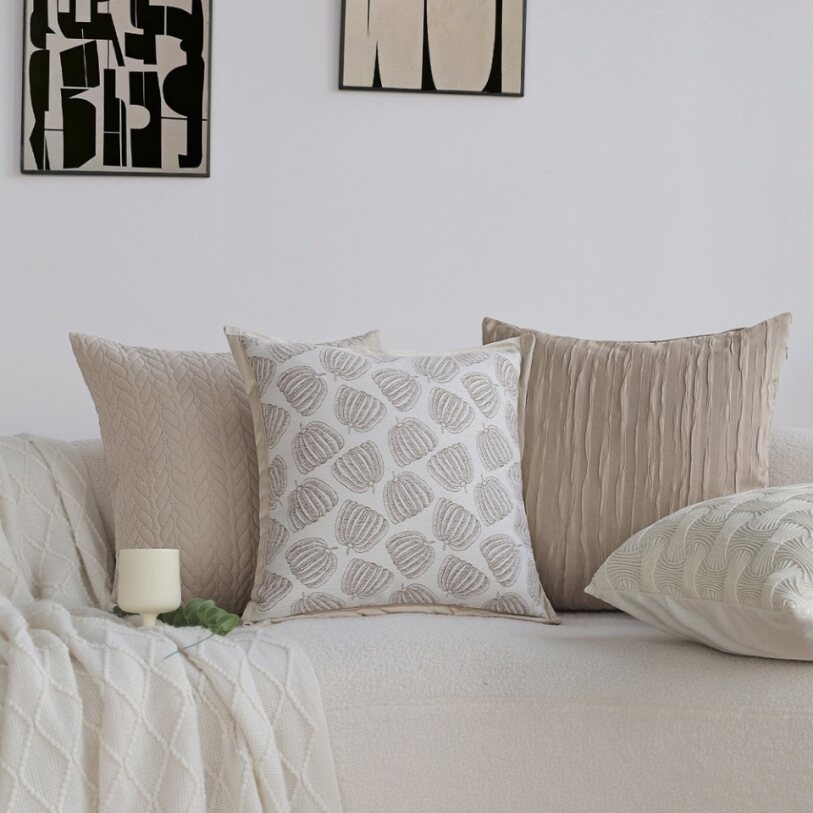 Tranquil Touches: Pack of 1 Throw Pillow with 450g Insert size of 18"x18"