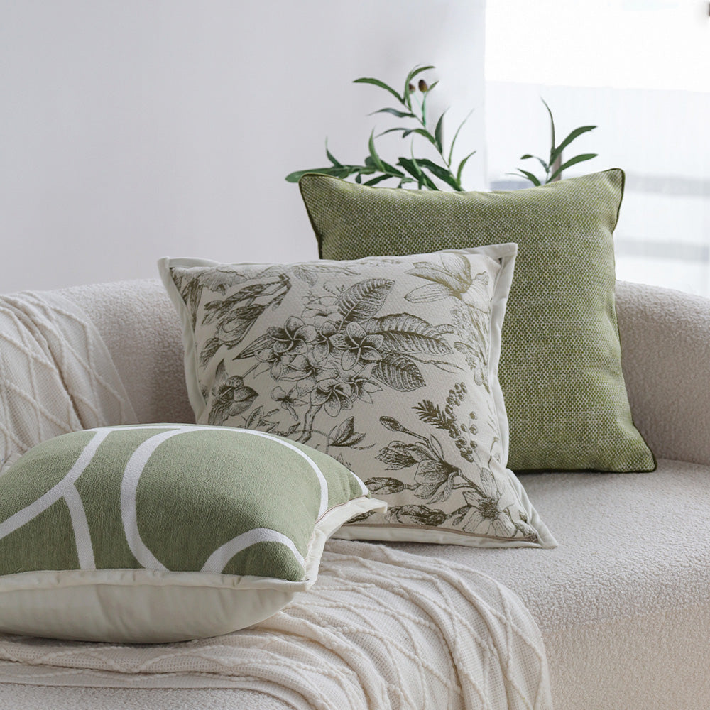 Tranquil Touches: Pack of 1 Throw Pillow with 450g Insert size of 18"x18"