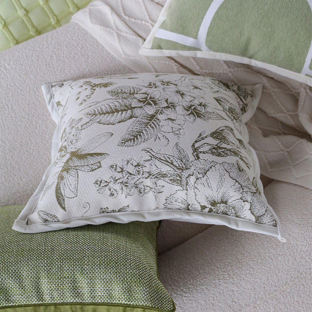 Tranquil Touches: Pack of 1 Throw Pillow with 450g Insert size of 18"x18"