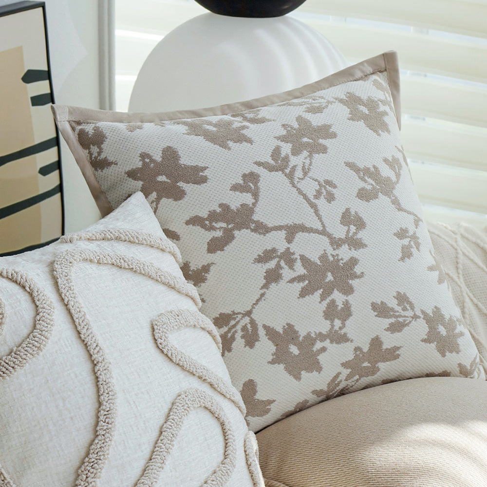 Tranquil Touches: Pack of 1 Throw Pillow with 450g Insert size of 18"x18"