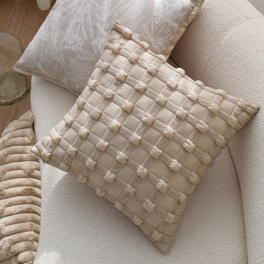 Pack of 2 18"x18" Luxurious Textured Decorative Throw Pillow Set optional of inserts