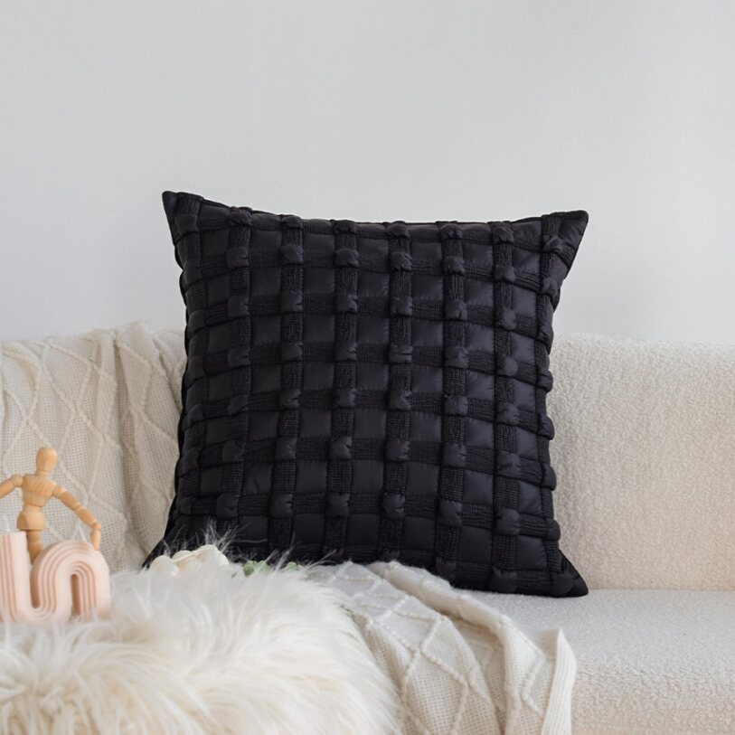 Pack of 2 18"x18" Luxurious Textured Decorative Throw Pillow Set optional of inserts