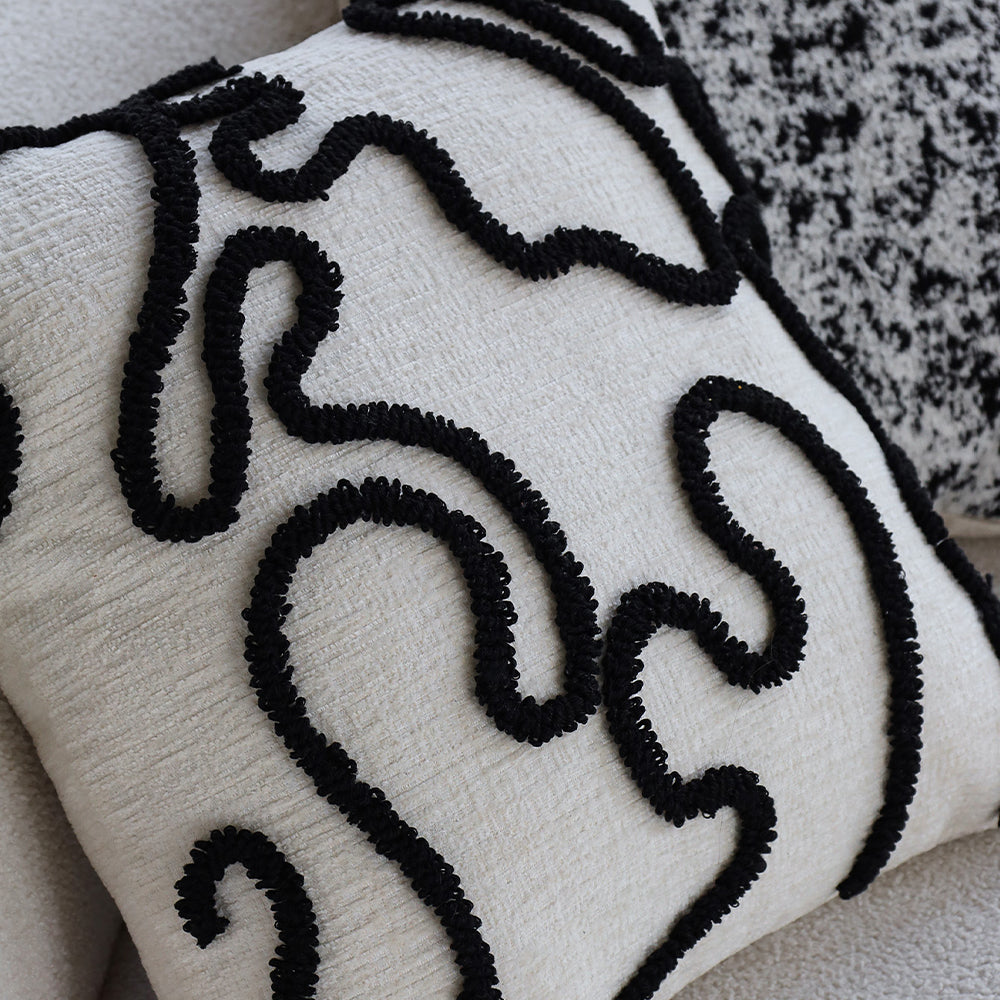 18"x 18" Square Throw Pillow Textured Chenille Boho with 450g Insert  pack of one