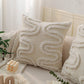 18"x 18" Square Throw Pillow Textured Chenille Boho with 450g Insert  pack of one