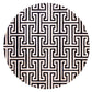 T MODEL – Maze-Inspired Cowhide Patch Rug