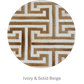 T MODEL – Maze-Inspired Cowhide Patch Rug