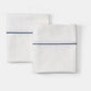 Cotton Bed Pillowcases with Classic Piping Design