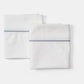 Cotton Bed Pillowcases with Classic Piping Design