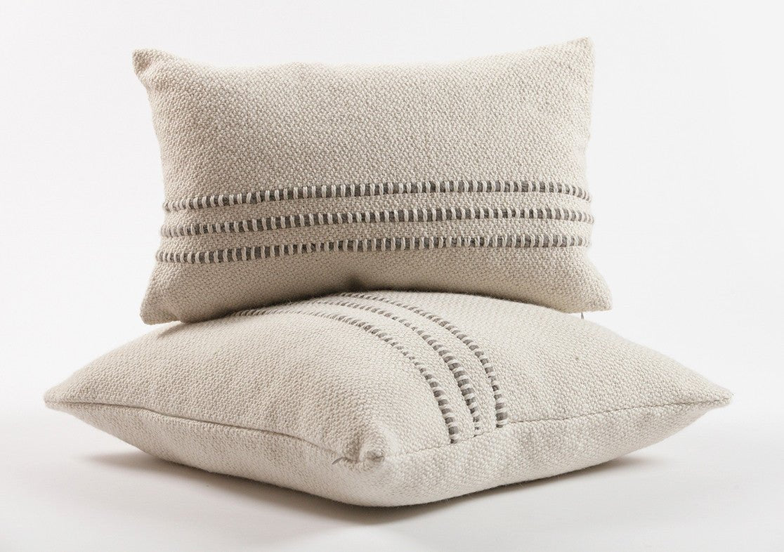 Grey Multi Striped Throw Blanket