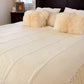 Designer Fringed Striped Throw