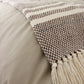 Camel Stripes Wool Blend Blanket