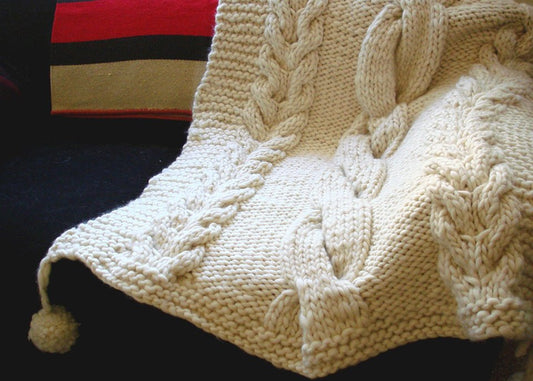 Sweater Knit Throw Blanket