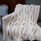 Shabby Chic Cable Knit Throw
