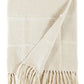 Designer Fringed Striped Throw