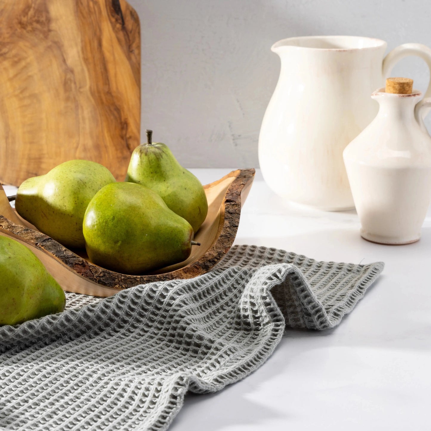 Blissful Bamboo Waffle Dish Towel Set
