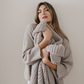 WAFFLE KNIT THROW BLANKETS