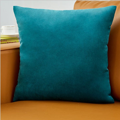 Set of 2 Velvet Solid Colors Throw Pillow Covers (With or Without Inserts) 3 sizes