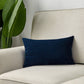 New Singular Color Polyester Blend Lumbar Pillow (With/ Without Insert)