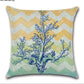 Set of 2 Square Cloth Throw Pillow Covers Ocean themes 18"x18"(With or Without Inserts)