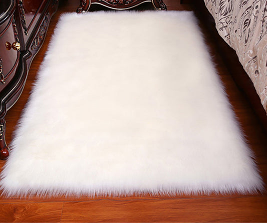 [ZT121 white 4'x6'] thicken faux fur rugs plush carpet area rug options of 4 colors 3 sizes