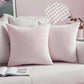Set of 2 Cross shape Solid Color Pillows (With or Without Inserts) size 18"x18"