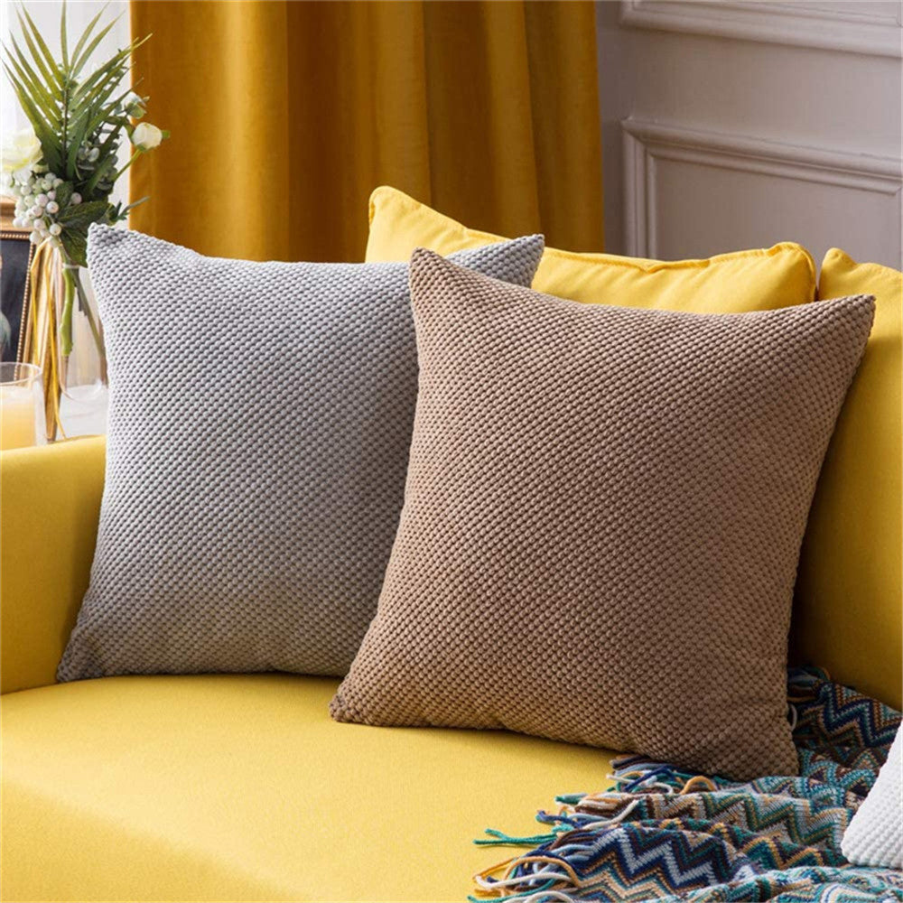 Set of 2 Beautiful combination Pillow Covers With Inserts, mixed well of one color of each 18"x18" Square