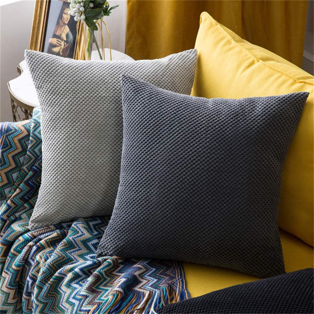 Solid Color FULL set Throw Pillow (With 450g Insert) size 18"x18" many colors